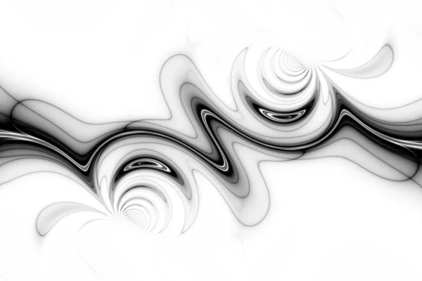 曲線的創造的対称パターンを持つ抽象パターン — ストック写真
