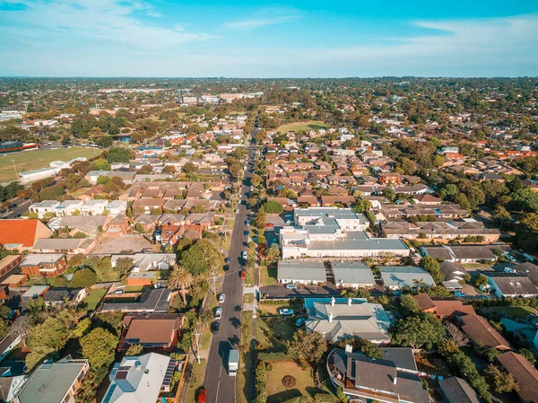 Aerial View Suburban Houses Melbourne Australia — Stock Photo, Image