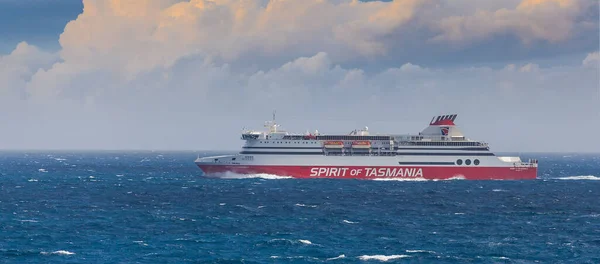 Estrecho Bass Australia Octubre 2016 Espíritu Tasmania Crucero Ferry Que —  Fotos de Stock