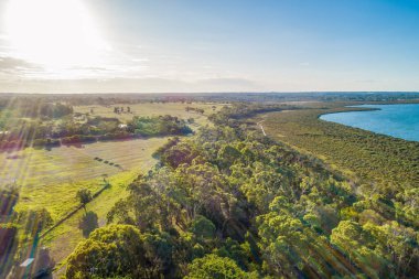 Manzaralı tarım arazileri - hava manzarası
