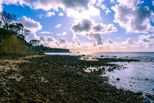 Melbourne Avustralya Daki Mornington Yarımadası Ndaki Rocky Sahili — Stok fotoğraf