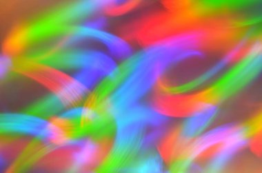 Yanardöner odaklanmış ışık izleri