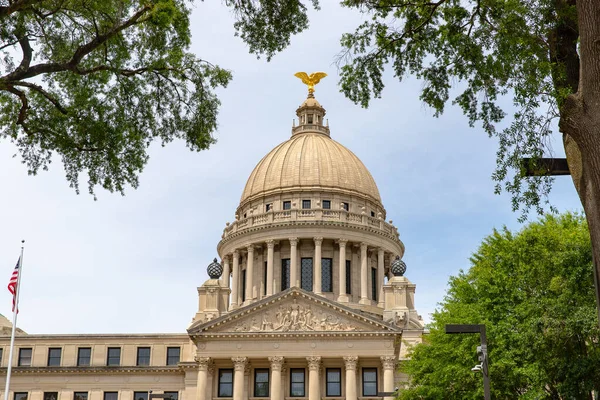 Edificio Del Capitolio Estatal Mississippi Centro Jackson — Foto de Stock