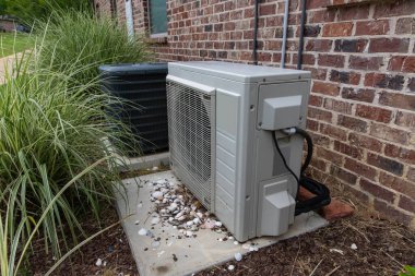 HVAC Air Conditioner Compressor and a Mini-split system together