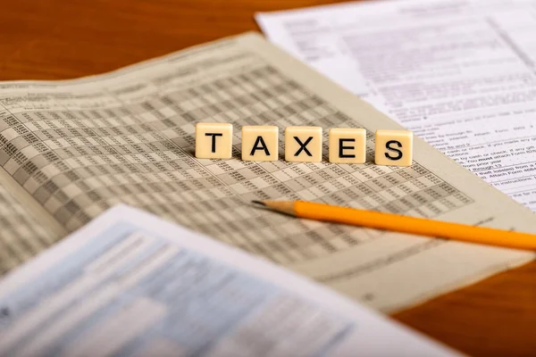 Concept Image Tax Forms — Stock Photo, Image