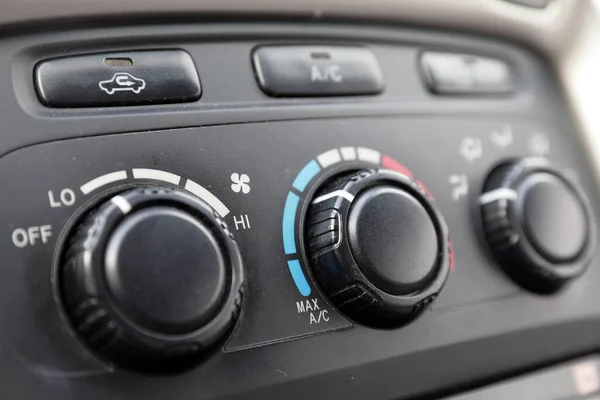 Fordonets Klimatkontroll Instrumentbrädan Modern Bil — Stockfoto
