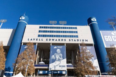 Provo, UT, ABD: Brigham Young Üniversitesi kampüsündeki Lavell Edwards Stadyumu, öncelikli olarak üniversite futbolunda kullanıldı