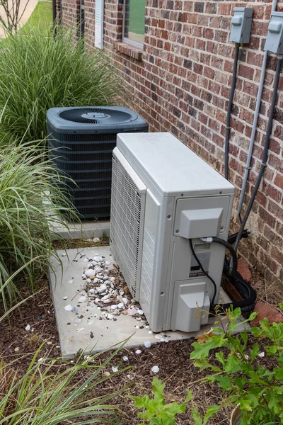 Hvac Air Conditioner Compressor Mini Split System Together Next Each — Stock Photo, Image