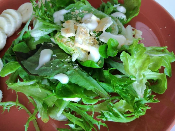 Salada Vegetariana Comida — Fotografia de Stock