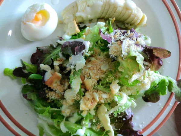 Salada Vegetariana Comida — Fotografia de Stock