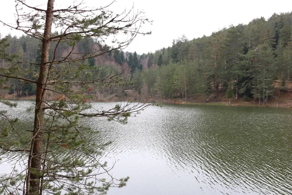 Fluss Und Berglandschaft — Stockfoto