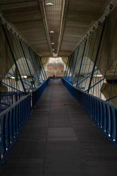 Transport Pont Piliers Ciment Dans Ville République Tchèque — Photo