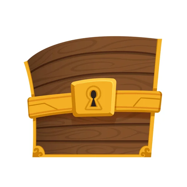 Pirate chest icon. Flat illustration. Isolated on white background. Vector illustration — Stock Vector