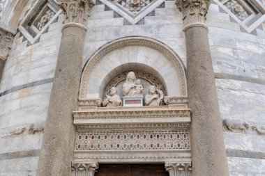 Duomo ve Eğik Kule, Piazza dei Miracoli, Pisa, Toskana, İtalya