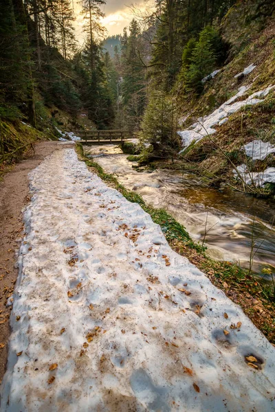 Cascate Tutti Santi Allerheiligen Wasserfaelle Foresta Nera Oppenau Baden Wuerttemberg — Foto Stock