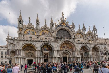 Venedik, İtalya 'daki Aziz Mark Bazilikası (Basilica di San Marco)