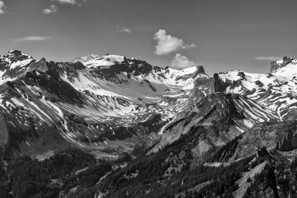 Blick Auf Die Schweizer Alpen Von Der Schynige Platte Der — Stockfoto