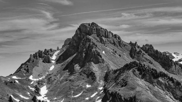 Blick Auf Die Schweizer Alpen Von Der Schynige Platte Der — Stockfoto