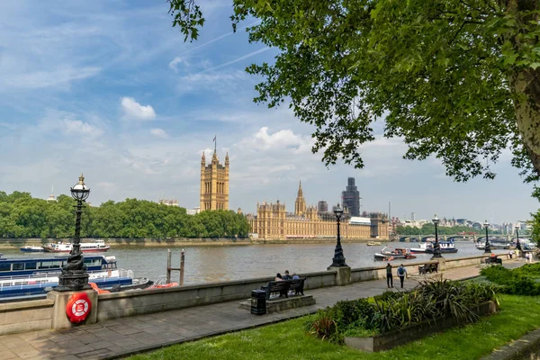 Londra Büyük Ben Ile Parlamento Binası Westminster Ngiltere Avrupa — Stok fotoğraf