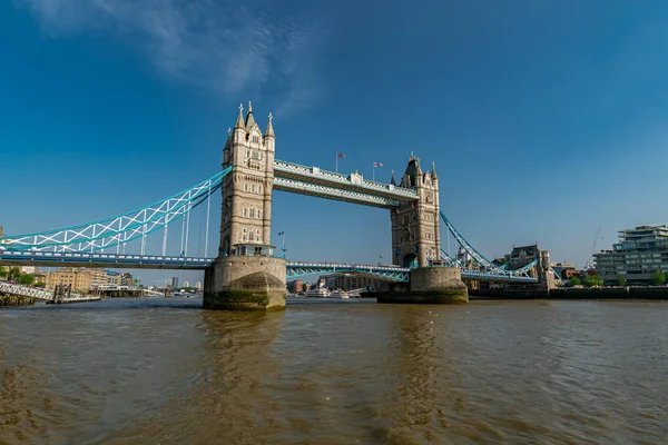 Tower Bridge London Viejo Puente Sobre Río Támesis Reino Unido — Foto de Stock