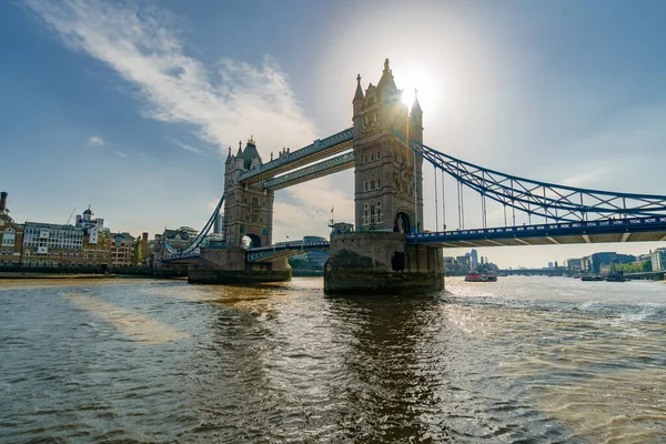 Tower Bridge London Thames Nehri Üzerinde Eski Bir Köprü Ngiltere — Stok fotoğraf