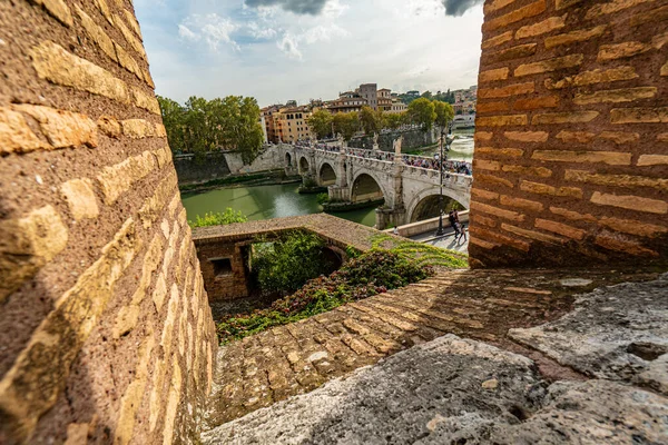 Roma Itália Outubro 2018 Castel Sant Angelo Mausoléu Adriano Roma — Fotografia de Stock