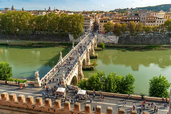 Rom Italien Oktober 2018 Castel Sant Angelo Oder Mausoleum Des — Stockfoto