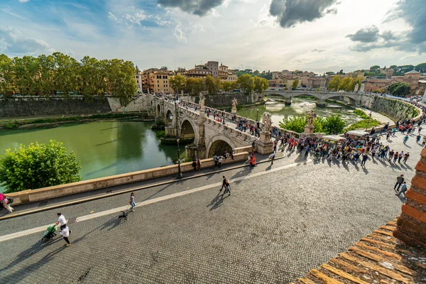 Rom Italien Oktober 2018 Castel Sant Angelo Oder Mausoleum Des — Stockfoto