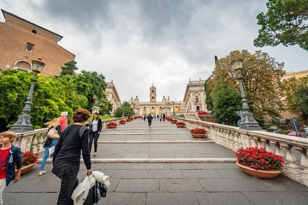 Capitolium Hill Piazza Del Campidoglio Roma Itália Arquitetura Roma Marco — Fotografia de Stock