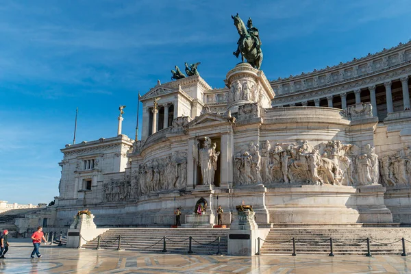 Vittorio Emanuele Monumento Roma Lácio Itália — Fotografia de Stock