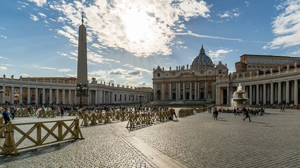 Roma Itália Outubro 2018 Praça São Pedro Cidade Vaticano Roma — Fotografia de Stock