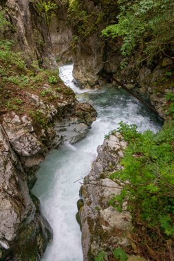 Ratschinger Bach, Gilfenklamm, dere vadiden akıyor, Ratschingstal, Stange, Güney Tyrol, İtalya