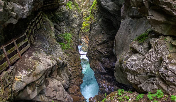 Ratschinger Bach Gilfenklamm Ruisseau Traversant Les Gorges Ratschingstal Stange Tyrol — Photo