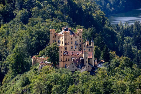 Bela Vista Mundialmente Famoso Castelo Neuschwanstein Palácio Renascentista Românico Século — Fotografia de Stock