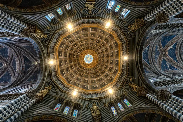 Unesco Piazza Del Duomo Catheastale Santa Maria Assunta Siena Province — 스톡 사진