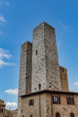 İTALYA, TUSCANY, İspat SIENA, SAN GIMIGiANO. Orta Çağ 'ın Manhattan' ı ya da Kuleler Şehri