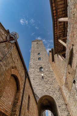 İTALYA, TUSCANY, İspat SIENA, SAN GIMIGiANO. Orta Çağ 'ın Manhattan' ı ya da Kuleler Şehri