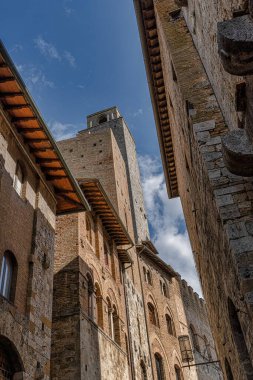 İTALYA, TUSCANY, İspat SIENA, SAN GIMIGiANO. Orta Çağ 'ın Manhattan' ı ya da Kuleler Şehri