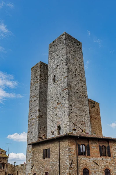 Italië Tuscany Province Siena San Gimigiano Stad Manhattan Van Middeleeuwen — Stockfoto