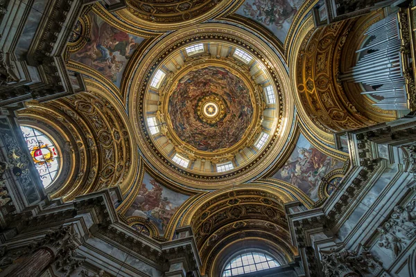 Rom Italien 2018 Das Innere Der Kirche Saint Agnese Agone — Stockfoto
