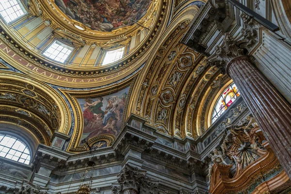 Rom Italien 2018 Das Innere Der Kirche Saint Agnese Agone — Stockfoto