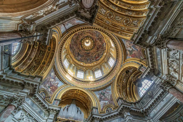 Рим Италия 2018 Интерьер Церкви Святого Аньезе Агоне Пьяцца Навона — стоковое фото