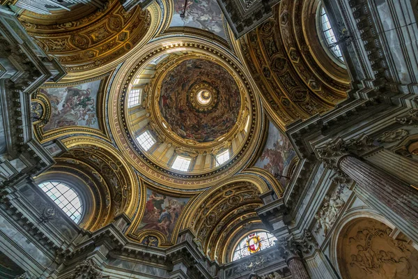 Rome Italy 2018 Interior Church Saint Agnese Agone Piazza Navona — Stock Photo, Image