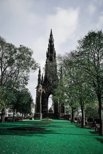 Monumento Escocês Edimburgo Escócia — Fotografia de Stock