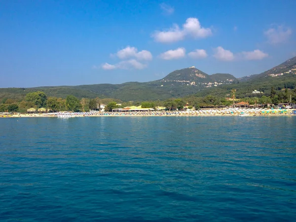 Hermosas Ciudades Coloridas Grecia Parga Popular Para Vacaciones Verano — Foto de Stock