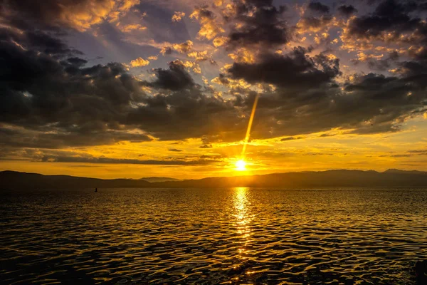 Beautiful Sunset Sea Background — Stock Photo, Image