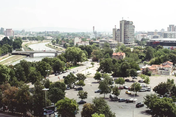 斯科普里 马其顿北部 2020年10月3日 斯科普里市中心景观 — 图库照片