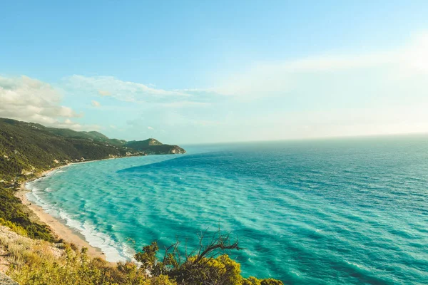 Kathisma Sahili, Lefkada Adası, Yunanistan. Kathisma Sahili