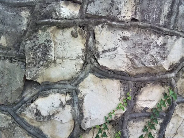 Dekoratif Gaya Antik Batu Untuk Pagar Taman — Stok Foto