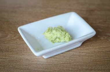 Japon yemeği için wasabi.